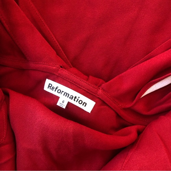 NEW Reformation Lassie Maxi Dress - Sangre Red - Picture 6 of 9